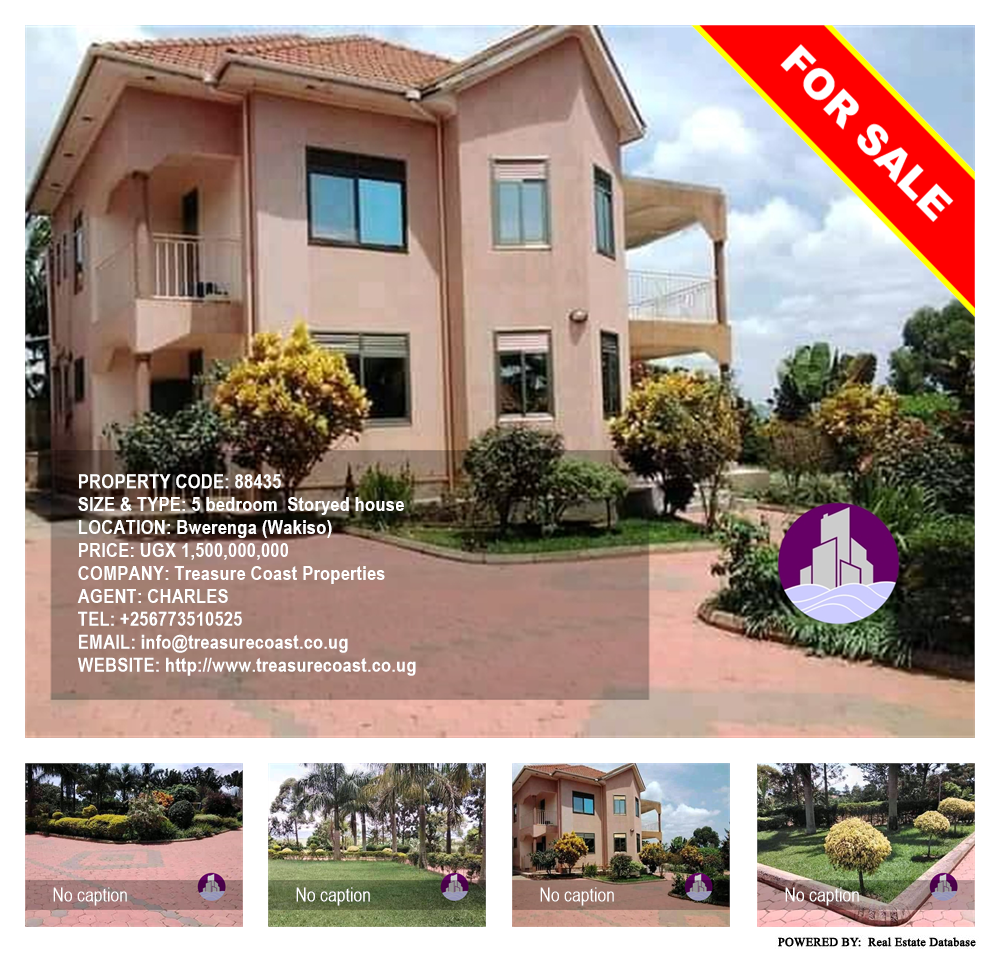 5 bedroom Storeyed house  for sale in Bwelenga Wakiso Uganda, code: 88435