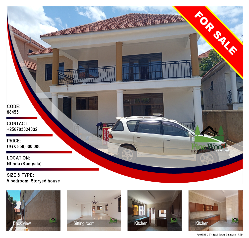 5 bedroom Storeyed house  for sale in Ntinda Kampala Uganda, code: 88455