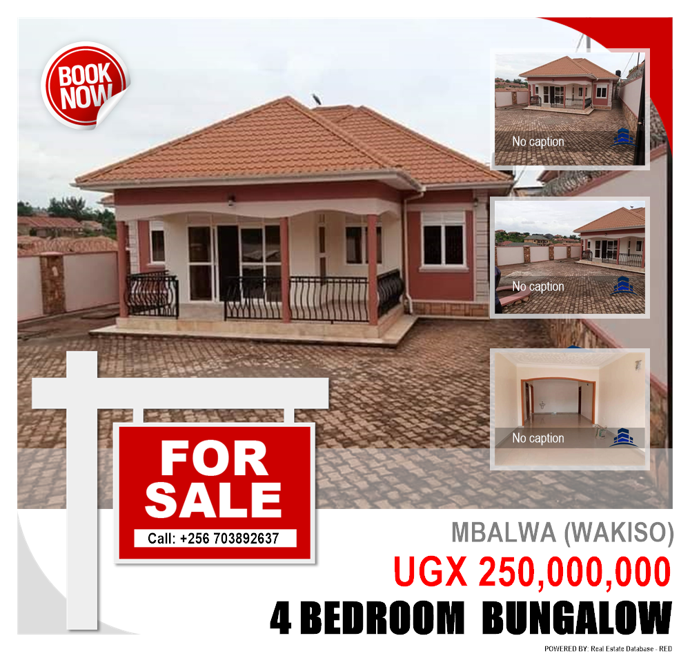 4 bedroom Bungalow  for sale in Mbalwa Wakiso Uganda, code: 88507