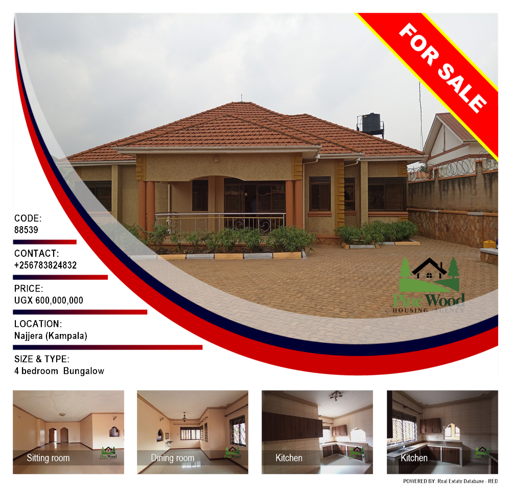 4 bedroom Bungalow  for sale in Najjera Kampala Uganda, code: 88539
