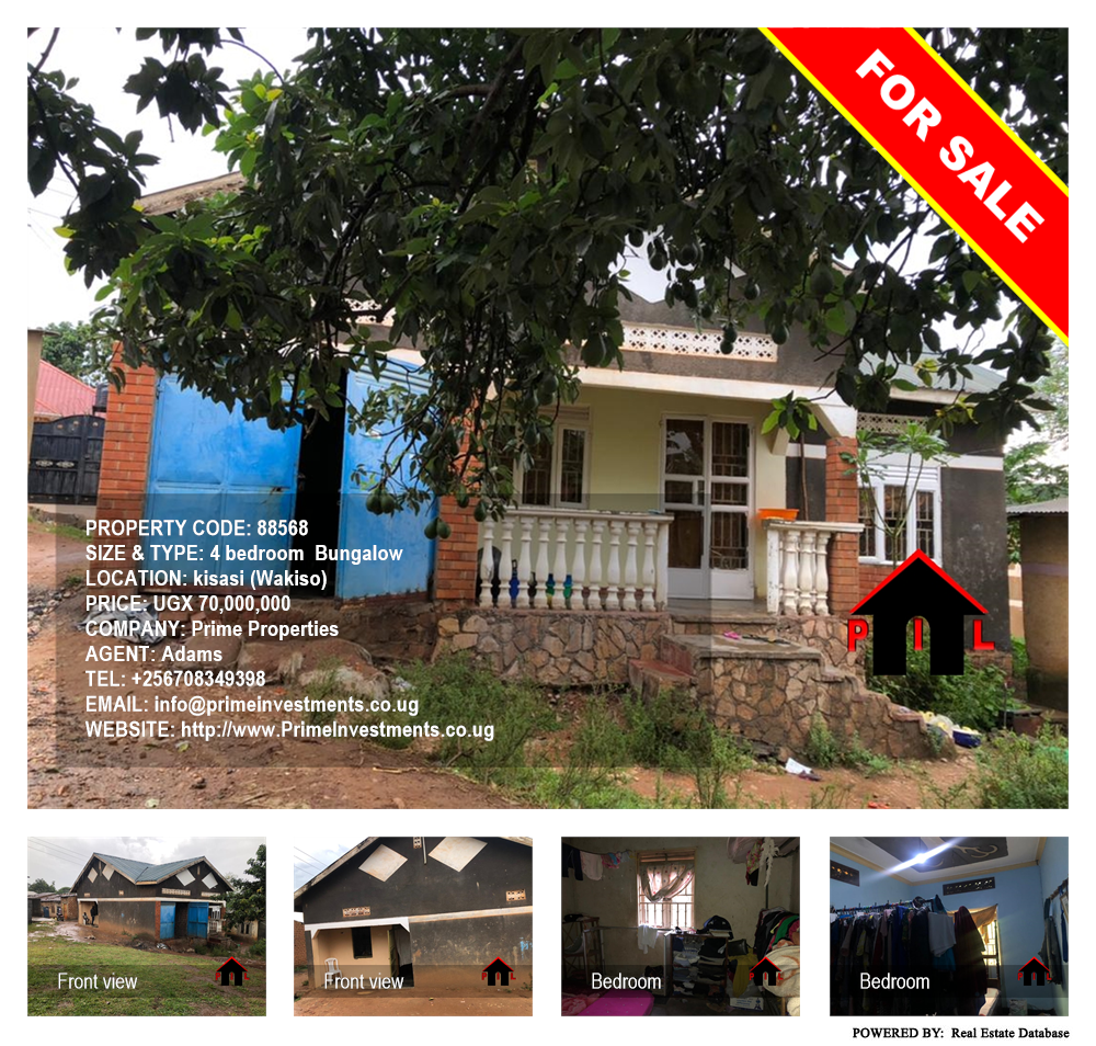 4 bedroom Bungalow  for sale in Kisaasi Wakiso Uganda, code: 88568