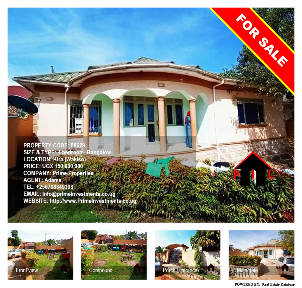 4 bedroom Bungalow  for sale in Kira Wakiso Uganda, code: 88629