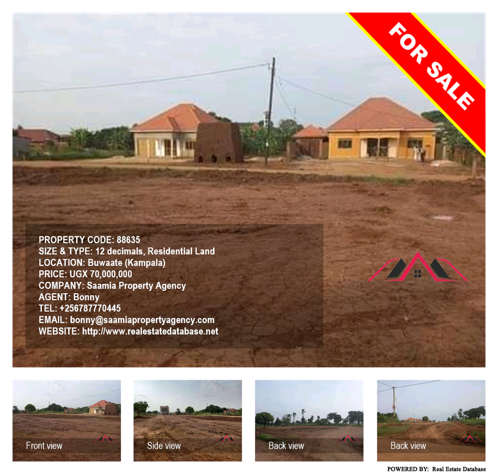 Residential Land  for sale in Buwaate Kampala Uganda, code: 88635