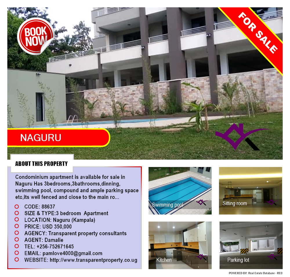 3 bedroom Apartment  for sale in Naguru Kampala Uganda, code: 88637