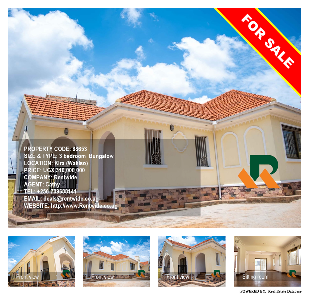 3 bedroom Bungalow  for sale in Kira Wakiso Uganda, code: 88653