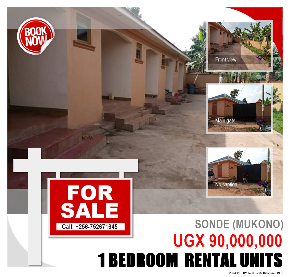 1 bedroom Rental units  for sale in Sonde Mukono Uganda, code: 88654
