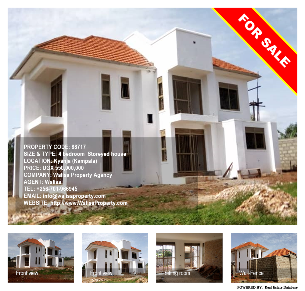 4 bedroom Storeyed house  for sale in Kyanja Kampala Uganda, code: 88717