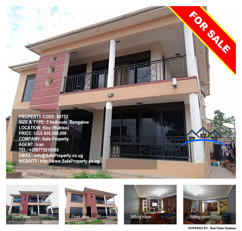 5 bedroom Bungalow  for sale in Kira Wakiso Uganda, code: 88752