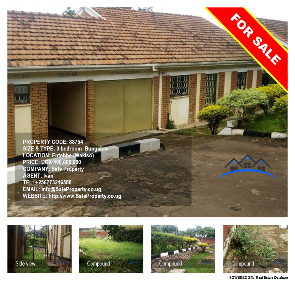 3 bedroom Bungalow  for sale in Entebbe Wakiso Uganda, code: 88754