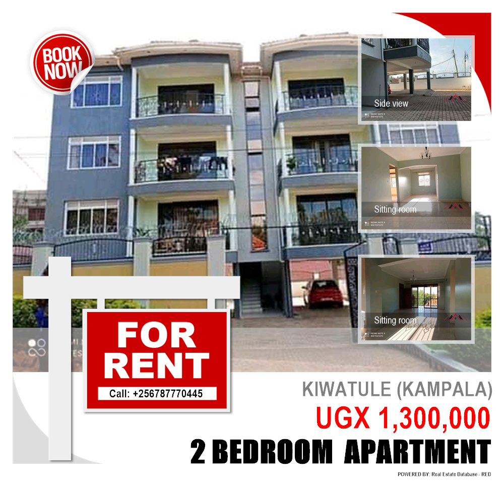 2 bedroom Apartment  for rent in Kiwaatule Kampala Uganda, code: 88797