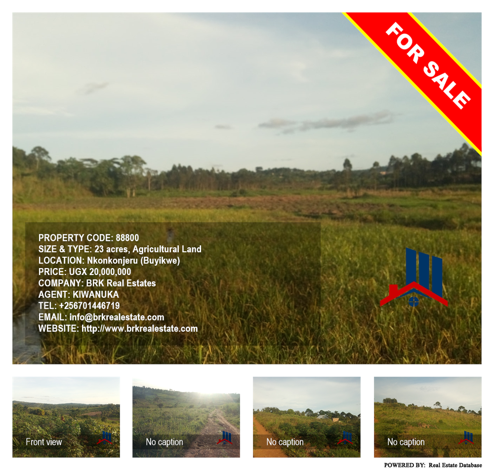 Agricultural Land  for sale in Nkokonjeru Buyikwe Uganda, code: 88800