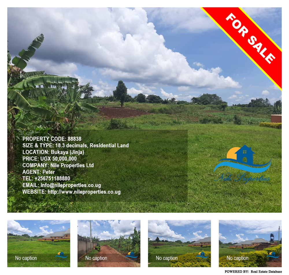 Residential Land  for sale in Bukaya Jinja Uganda, code: 88838