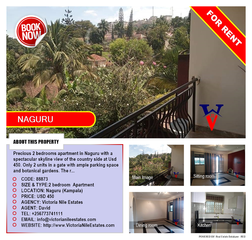 2 bedroom Apartment  for rent in Naguru Kampala Uganda, code: 88873