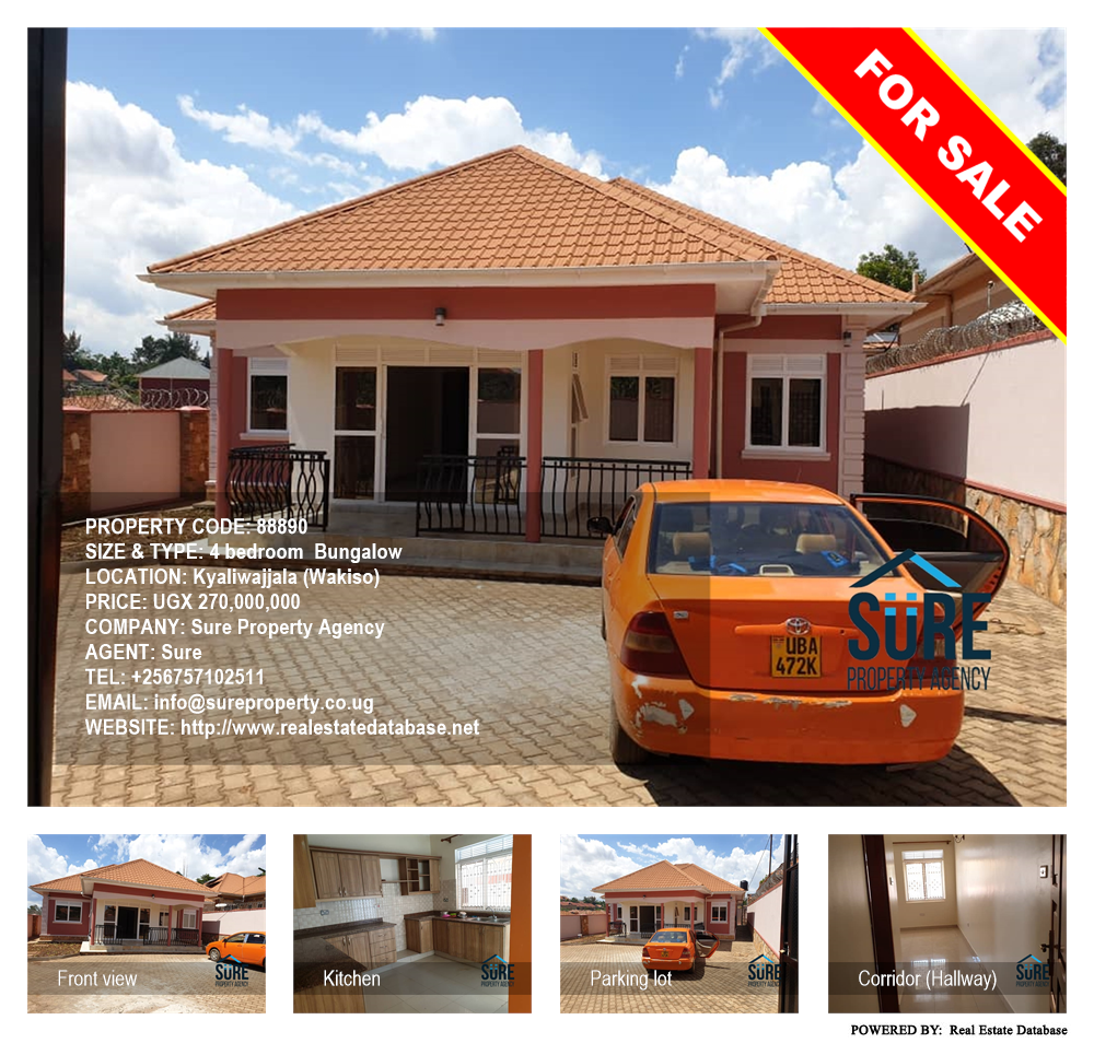 4 bedroom Bungalow  for sale in Kyaliwajjala Wakiso Uganda, code: 88890