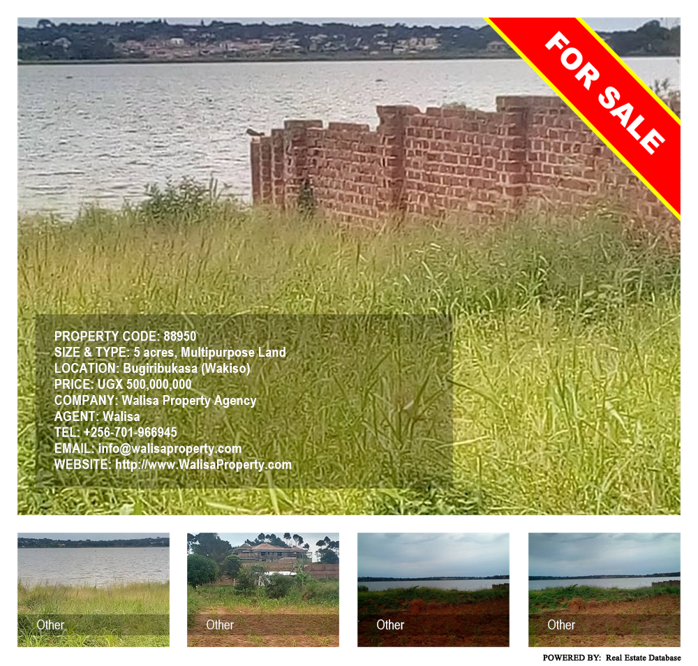 Multipurpose Land  for sale in Bukasa Wakiso Uganda, code: 88950