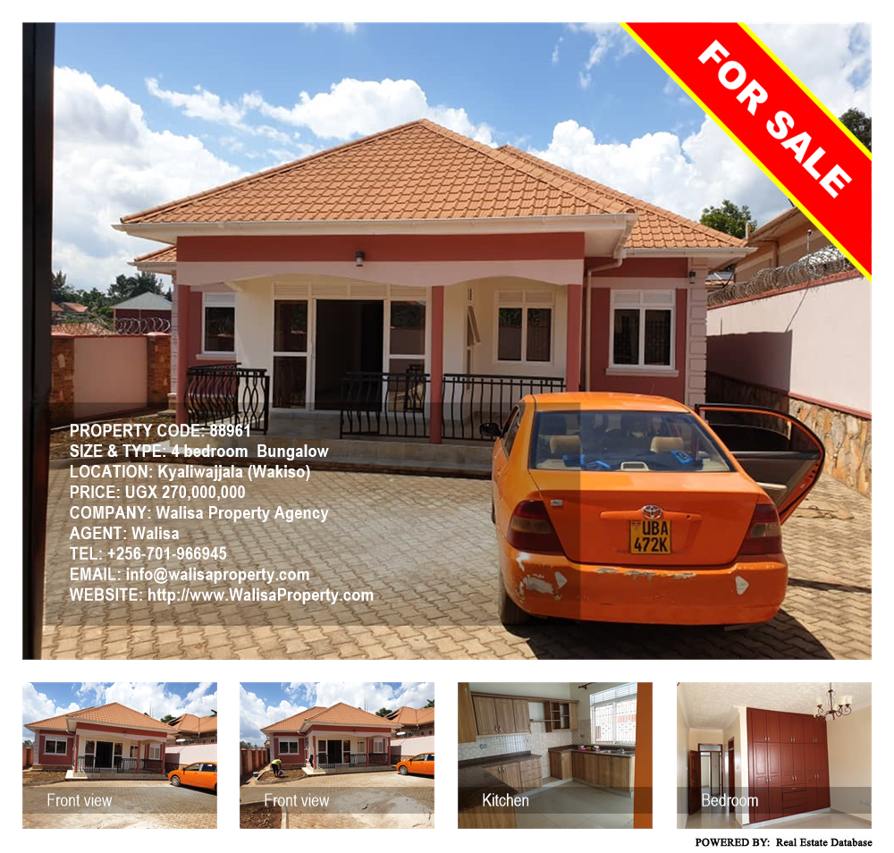 4 bedroom Bungalow  for sale in Kyaliwajjala Wakiso Uganda, code: 88961