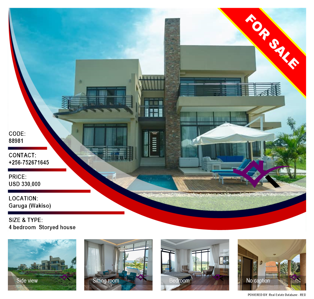 4 bedroom Storeyed house  for sale in Garuga Wakiso Uganda, code: 88981