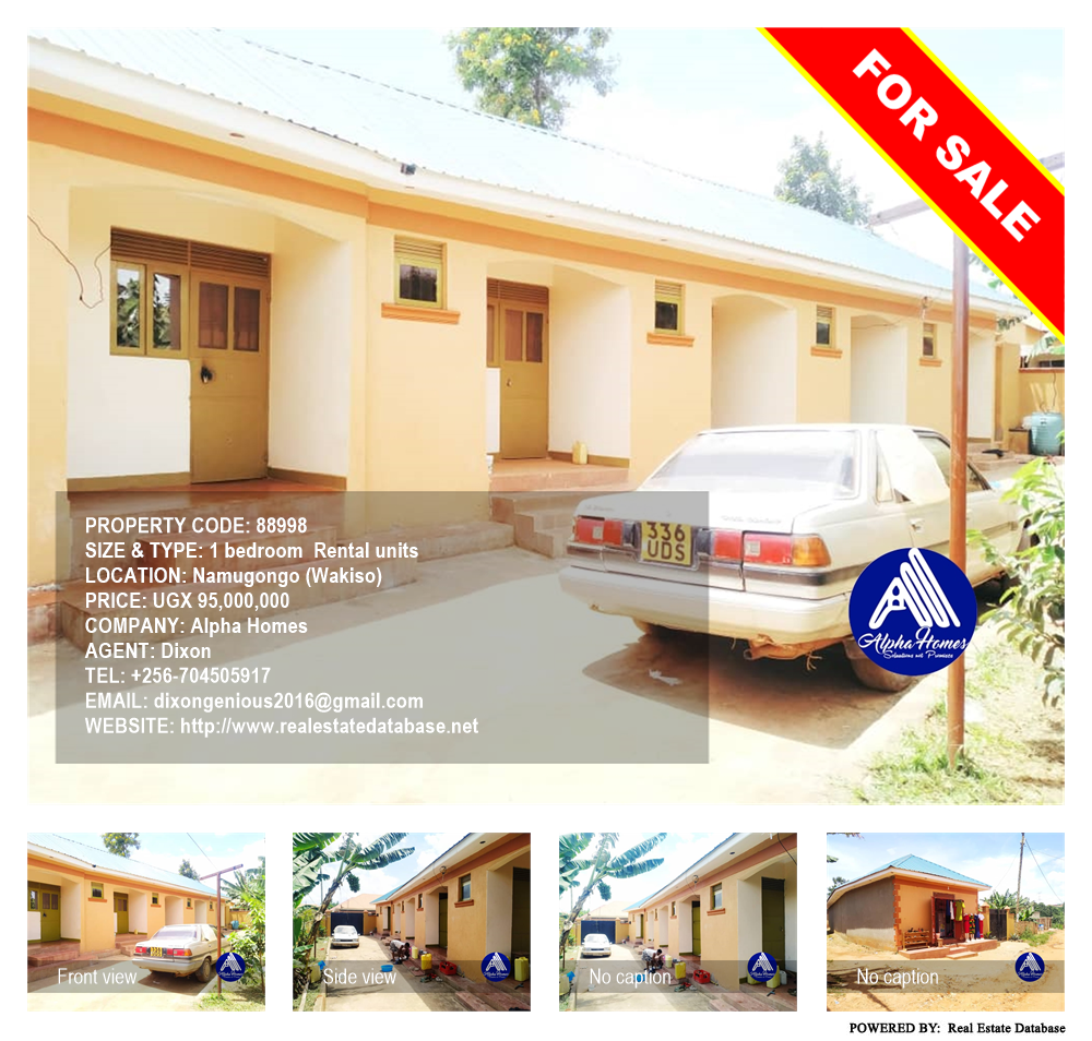 1 bedroom Rental units  for sale in Namugongo Wakiso Uganda, code: 88998