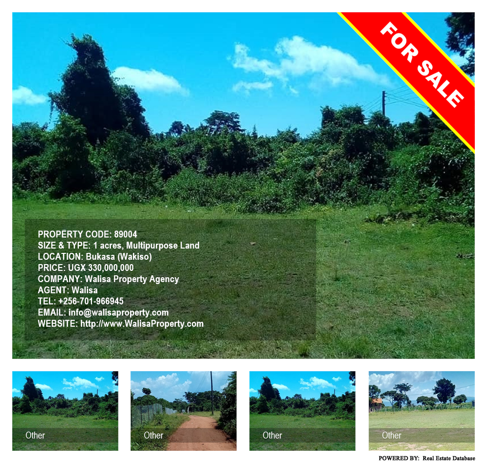 Multipurpose Land  for sale in Bukasa Wakiso Uganda, code: 89004