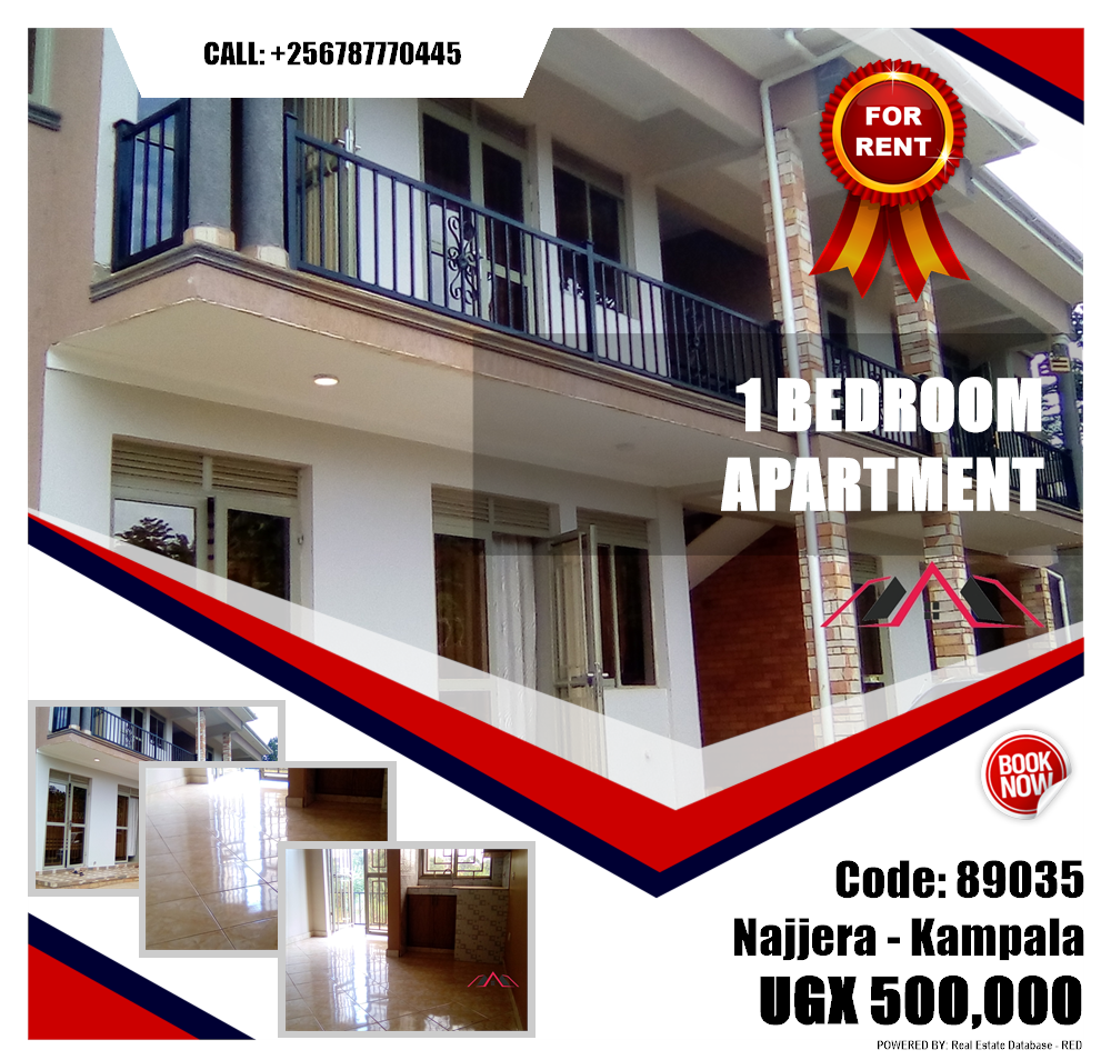 1 bedroom Apartment  for rent in Najjera Kampala Uganda, code: 89035