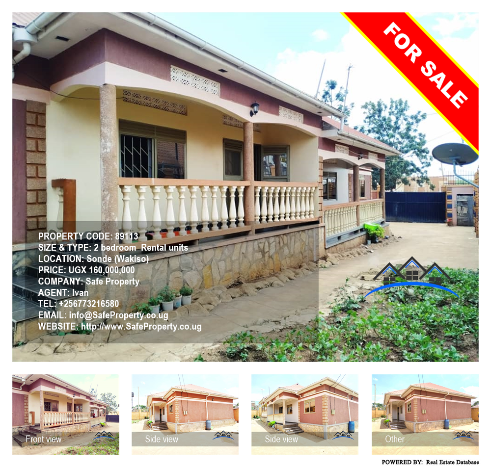 2 bedroom Rental units  for sale in Sonde Wakiso Uganda, code: 89113
