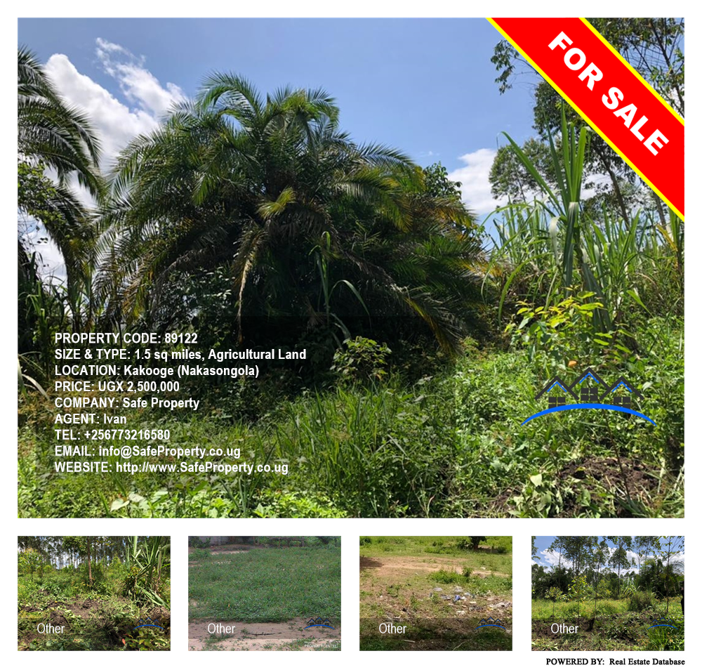 Agricultural Land  for sale in Kakooge Nakasongola Uganda, code: 89122