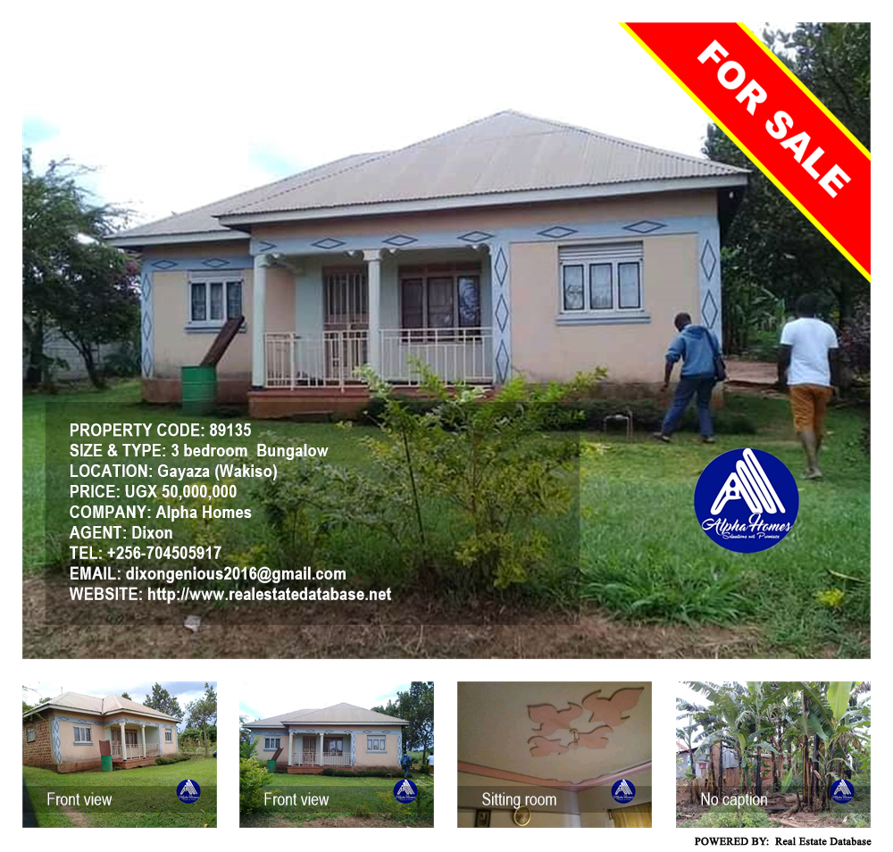 3 bedroom Bungalow  for sale in Gayaza Wakiso Uganda, code: 89135