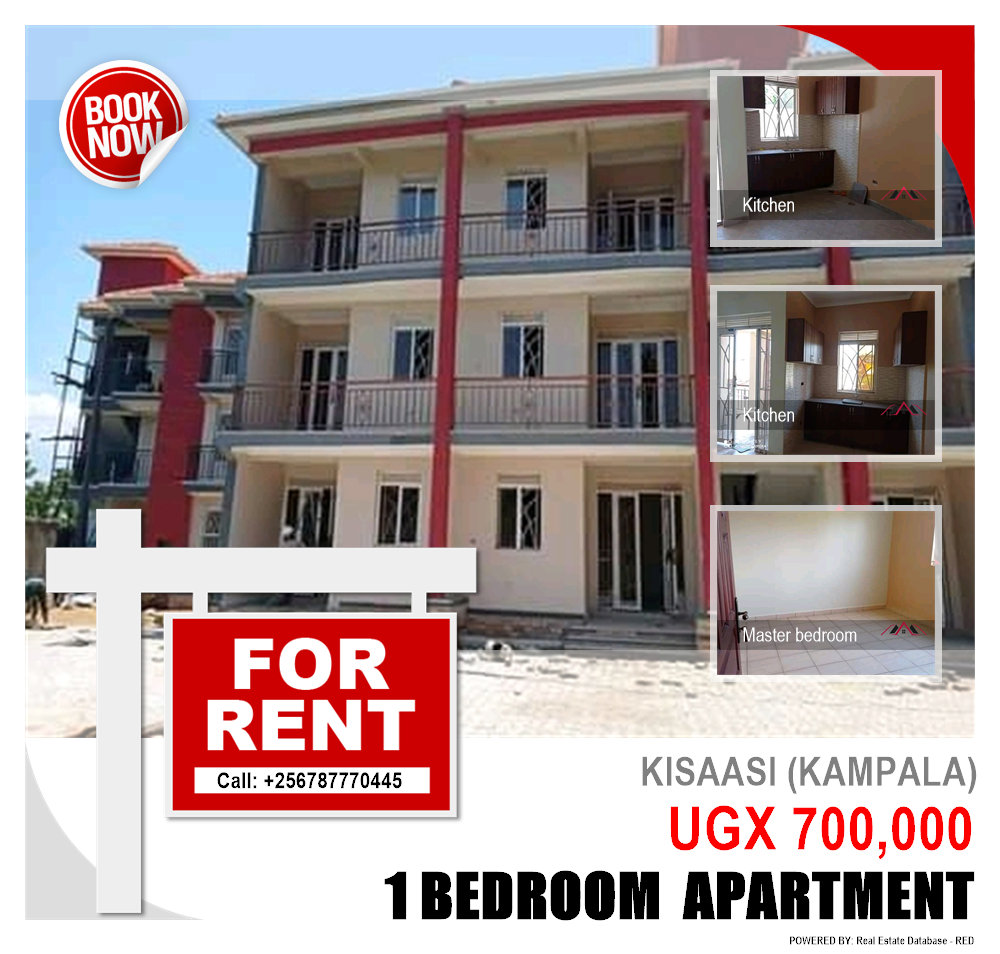 1 bedroom Apartment  for rent in Kisaasi Kampala Uganda, code: 89158