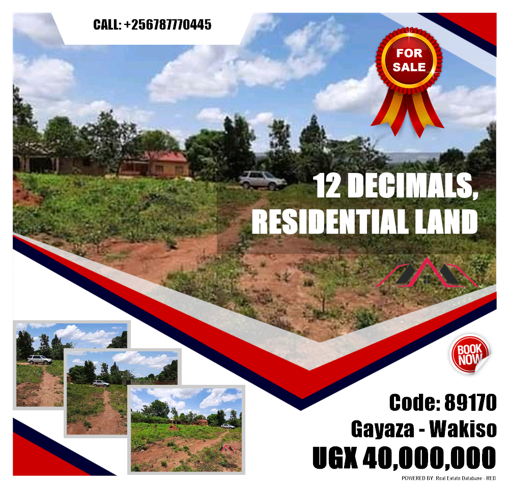 Residential Land  for sale in Gayaza Wakiso Uganda, code: 89170