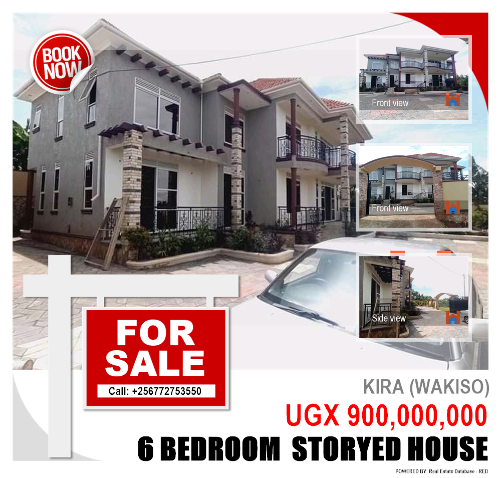 6 bedroom Storeyed house  for sale in Kira Wakiso Uganda, code: 89187