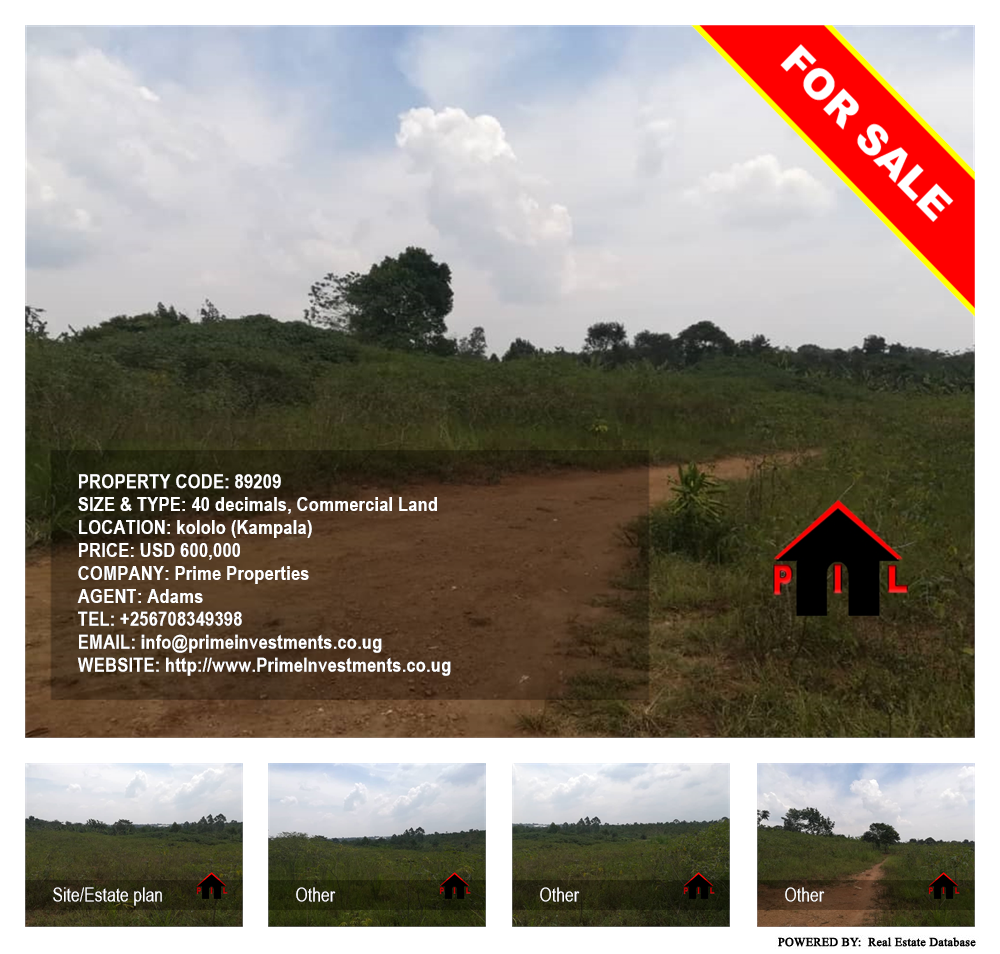 Commercial Land  for sale in Kololo Kampala Uganda, code: 89209