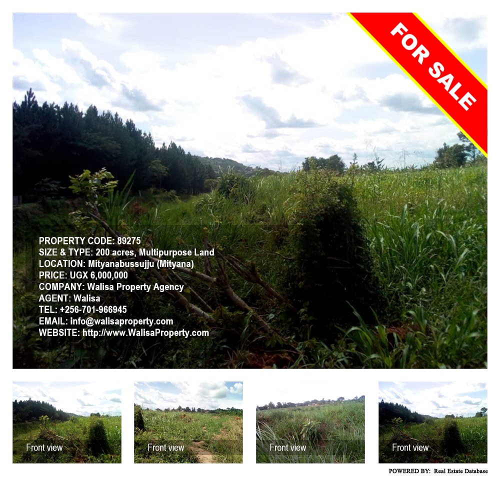 Multipurpose Land  for sale in Mityanabussujju Mityana Uganda, code: 89275