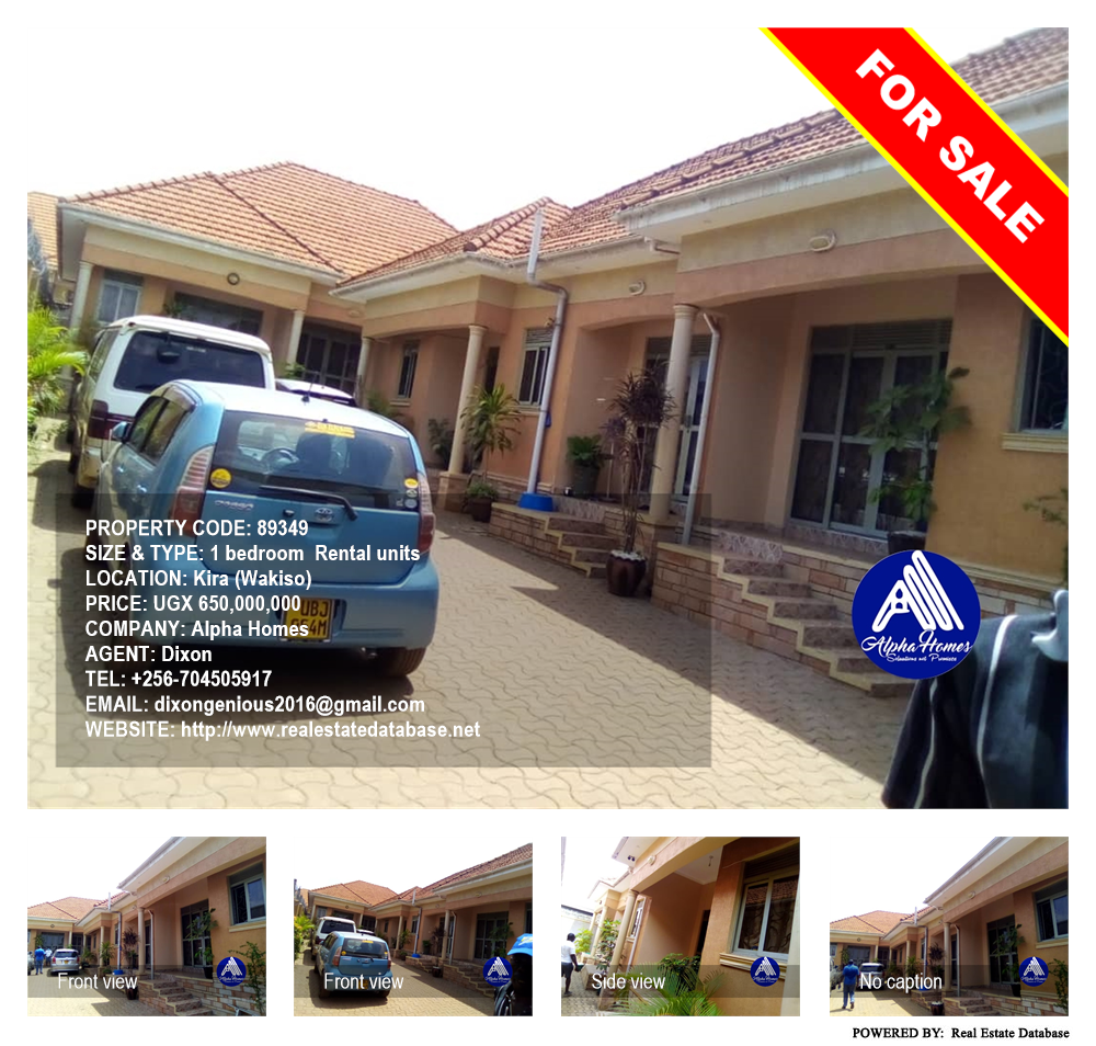 1 bedroom Rental units  for sale in Kira Wakiso Uganda, code: 89349