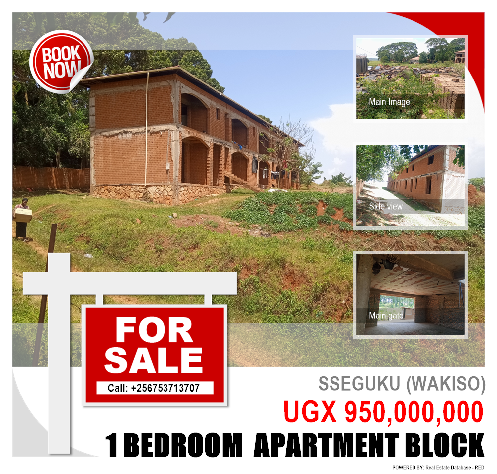 1 bedroom Apartment block  for sale in Seguku Wakiso Uganda, code: 89350