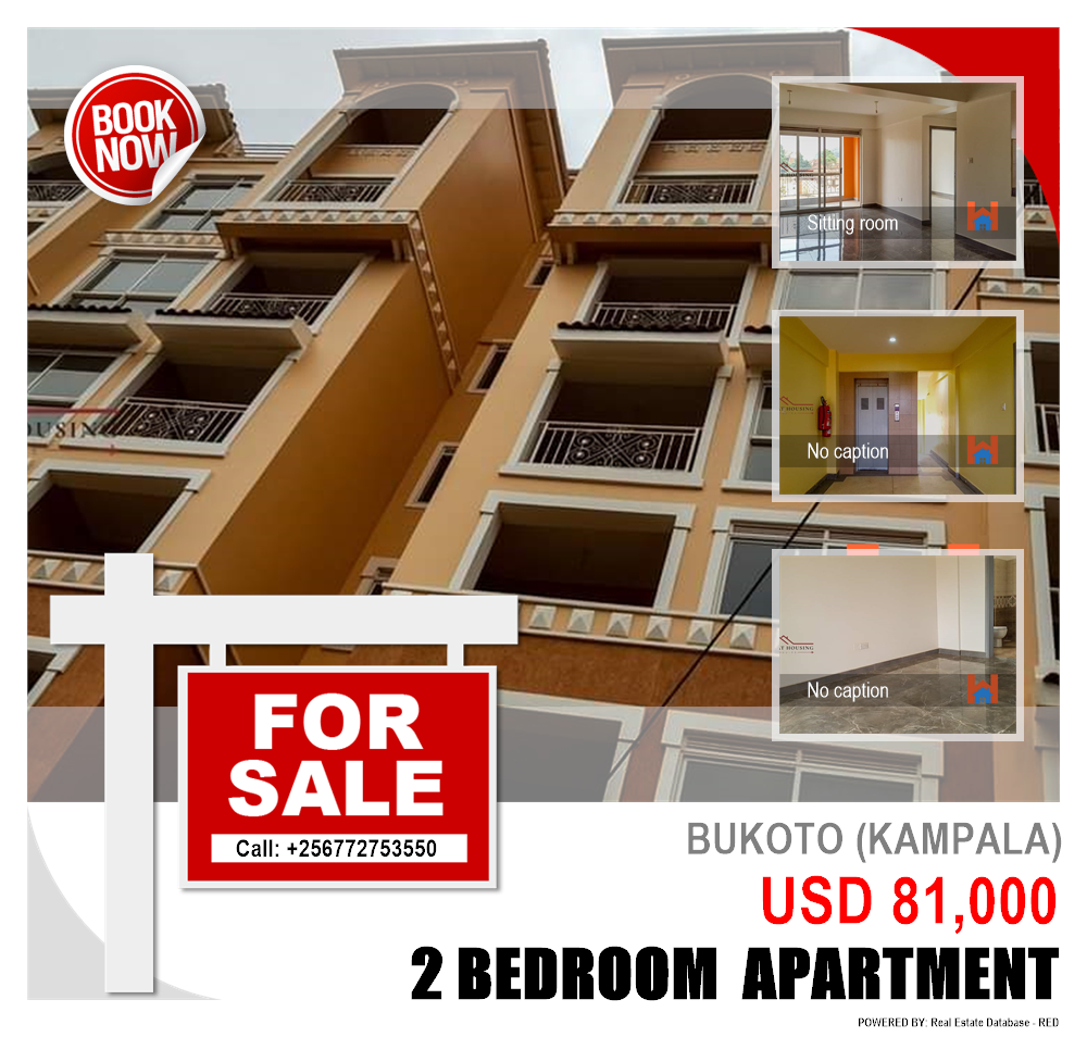 2 bedroom Apartment  for sale in Bukoto Kampala Uganda, code: 89395
