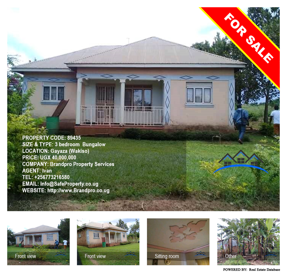 3 bedroom Bungalow  for sale in Gayaza Wakiso Uganda, code: 89435