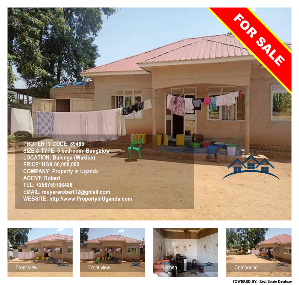 3 bedroom Bungalow  for sale in Bulenga Wakiso Uganda, code: 89485