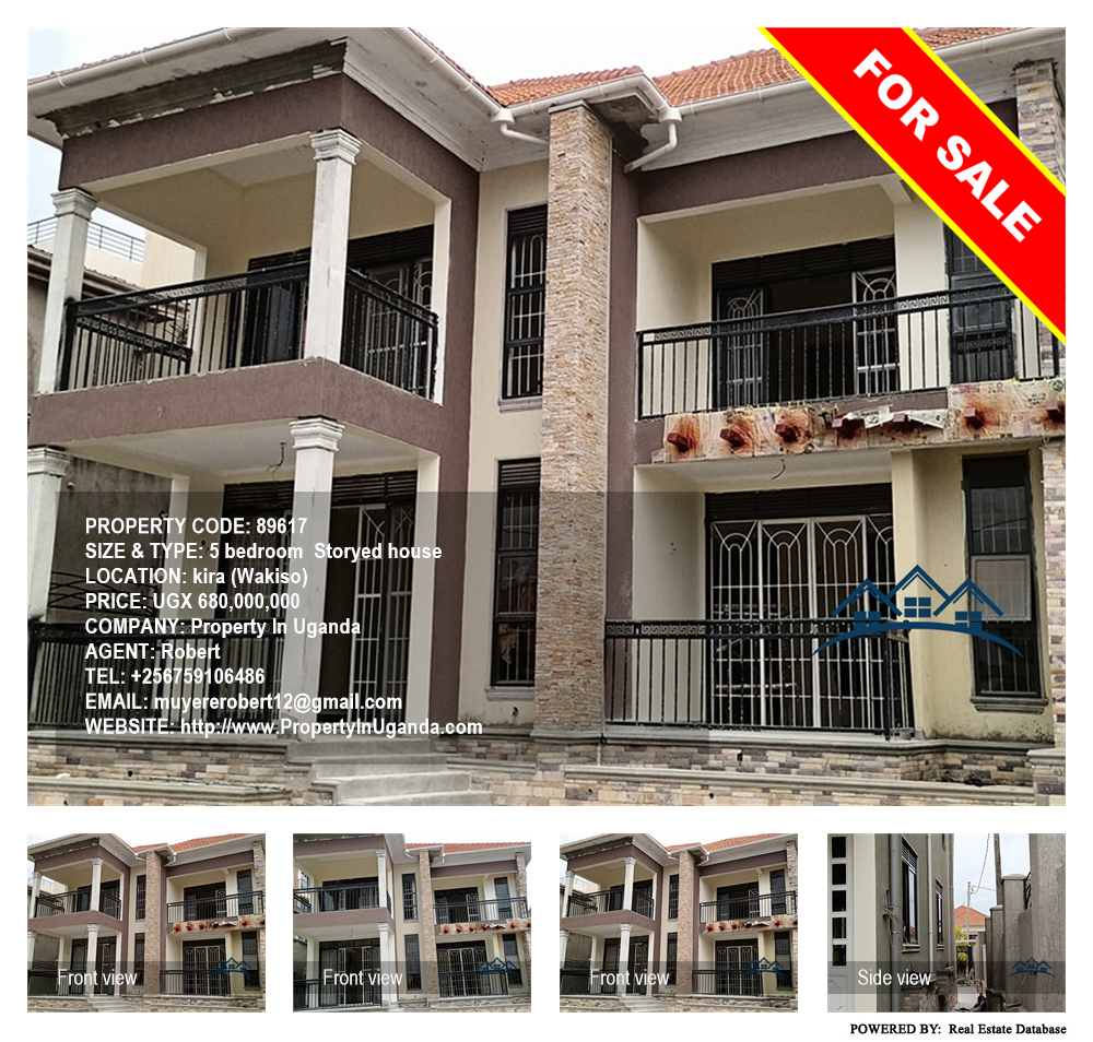 5 bedroom Storeyed house  for sale in Kira Wakiso Uganda, code: 89617