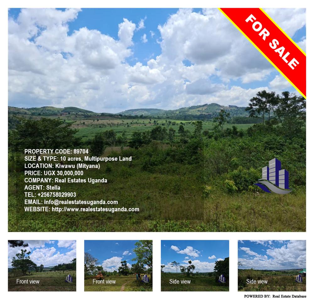 Multipurpose Land  for sale in Kiwawu Mityana Uganda, code: 89704