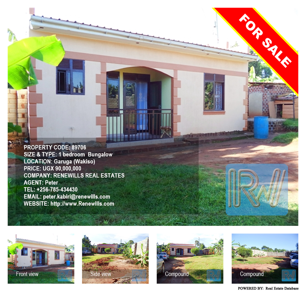 1 bedroom Bungalow  for sale in Garuga Wakiso Uganda, code: 89706
