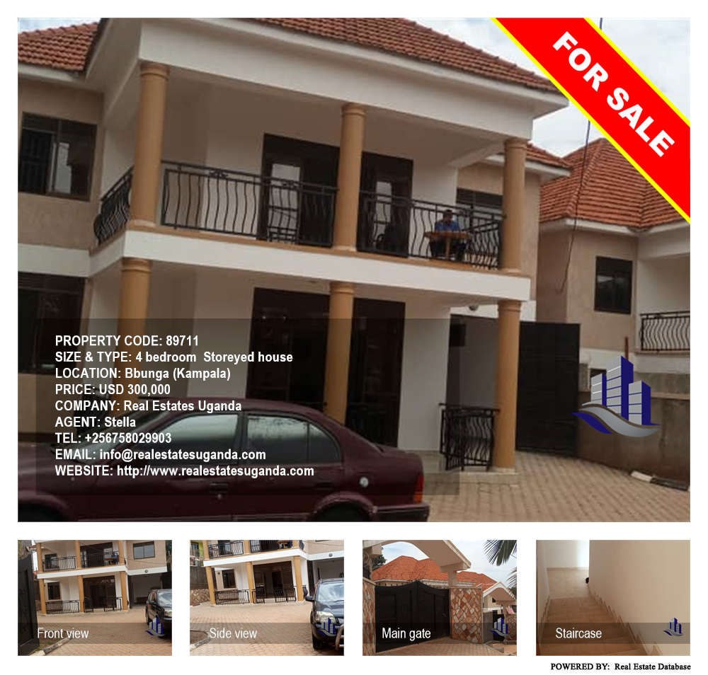 4 bedroom Storeyed house  for sale in Bbunga Kampala Uganda, code: 89711