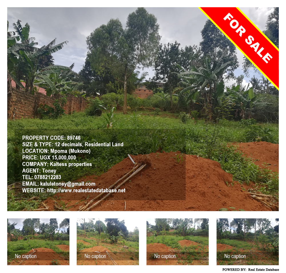 Residential Land  for sale in Mpoma Mukono Uganda, code: 89746