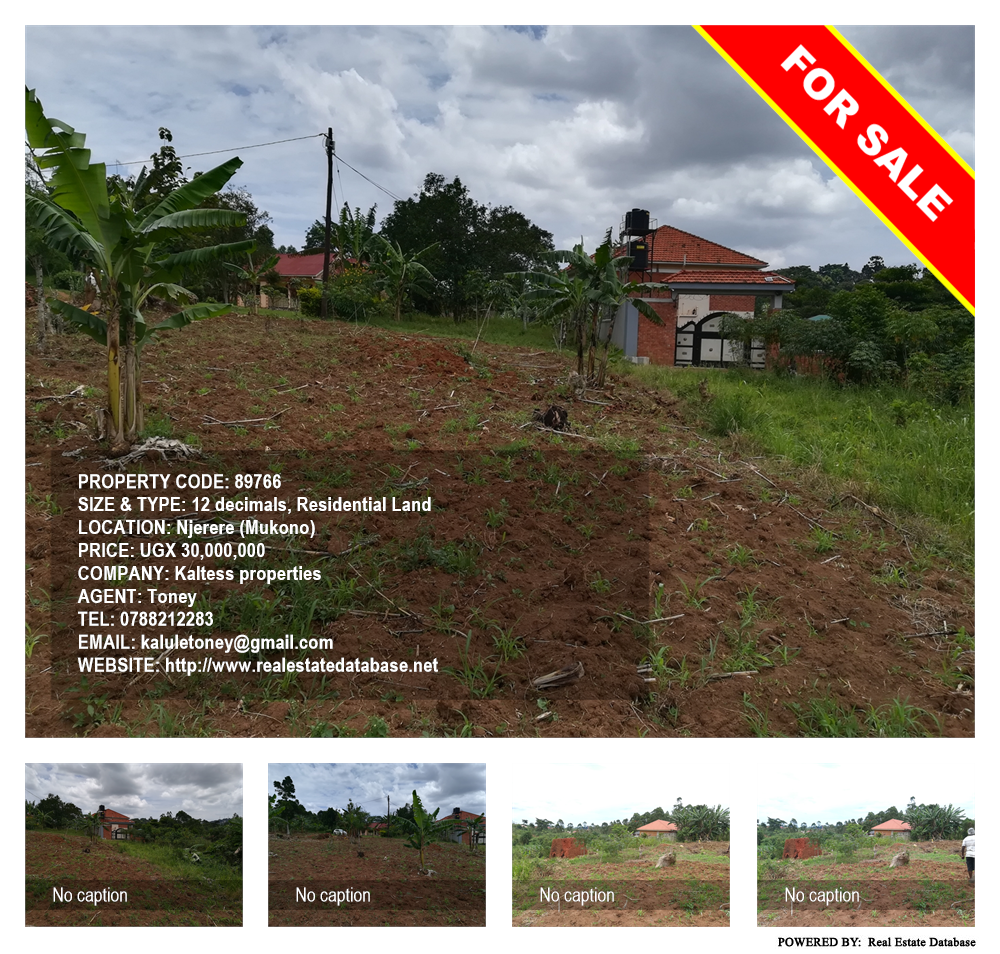 Residential Land  for sale in Njerere Mukono Uganda, code: 89766