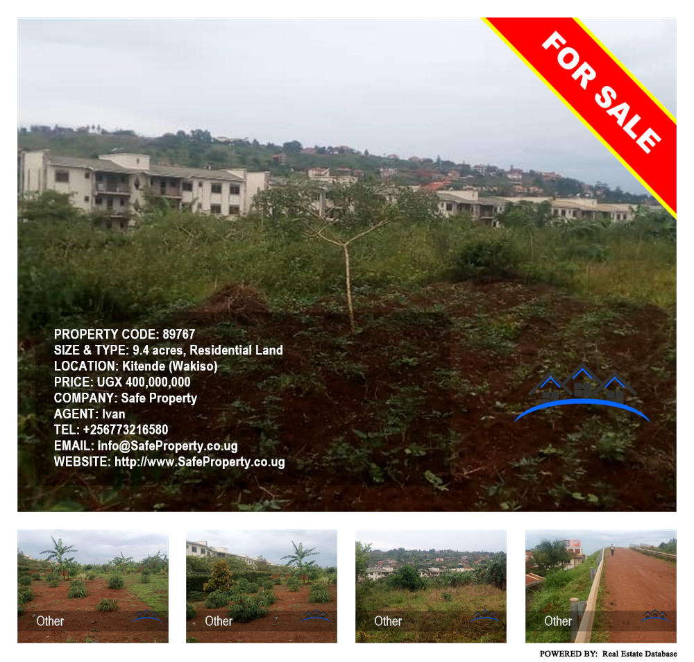 Residential Land  for sale in Kitende Wakiso Uganda, code: 89767