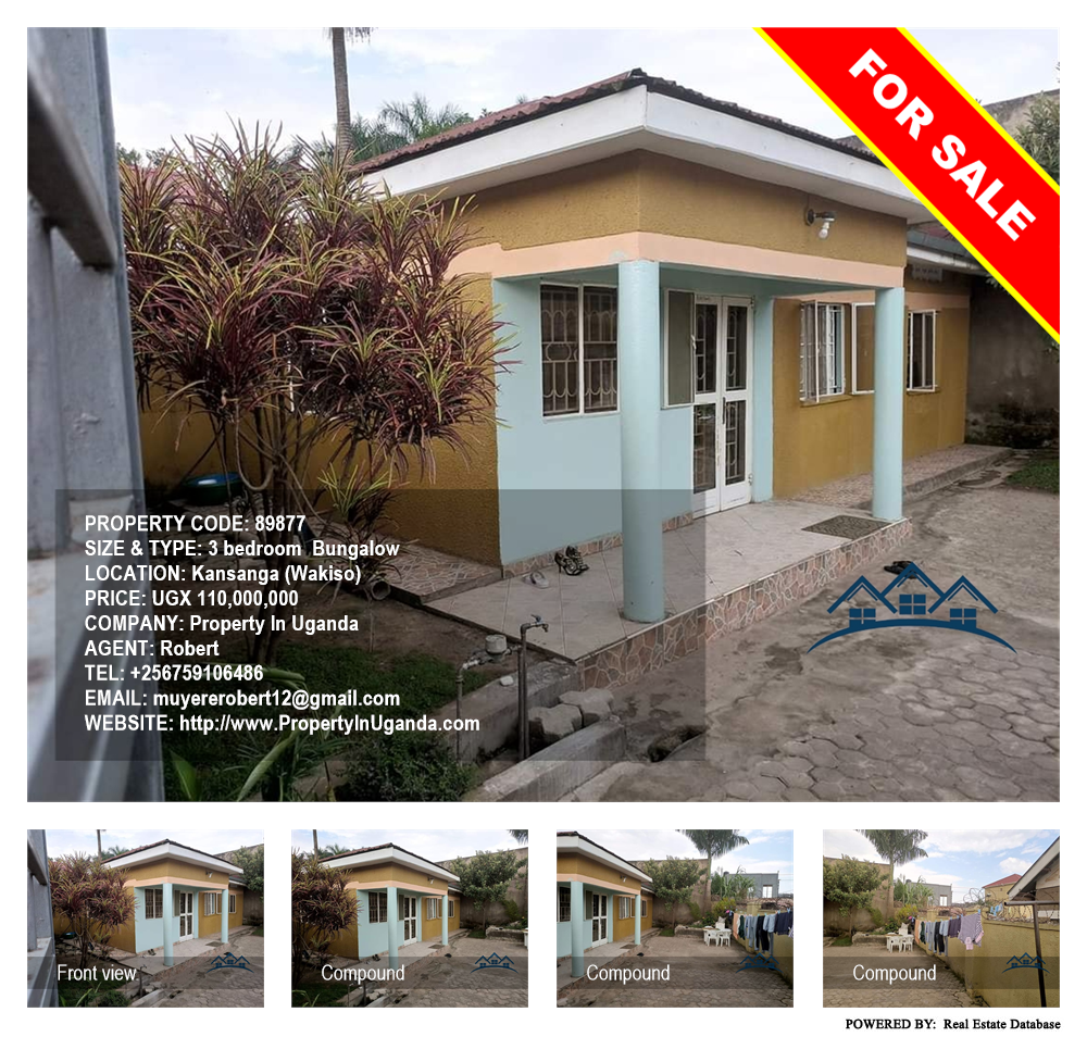 3 bedroom Bungalow  for sale in Kansanga Wakiso Uganda, code: 89877