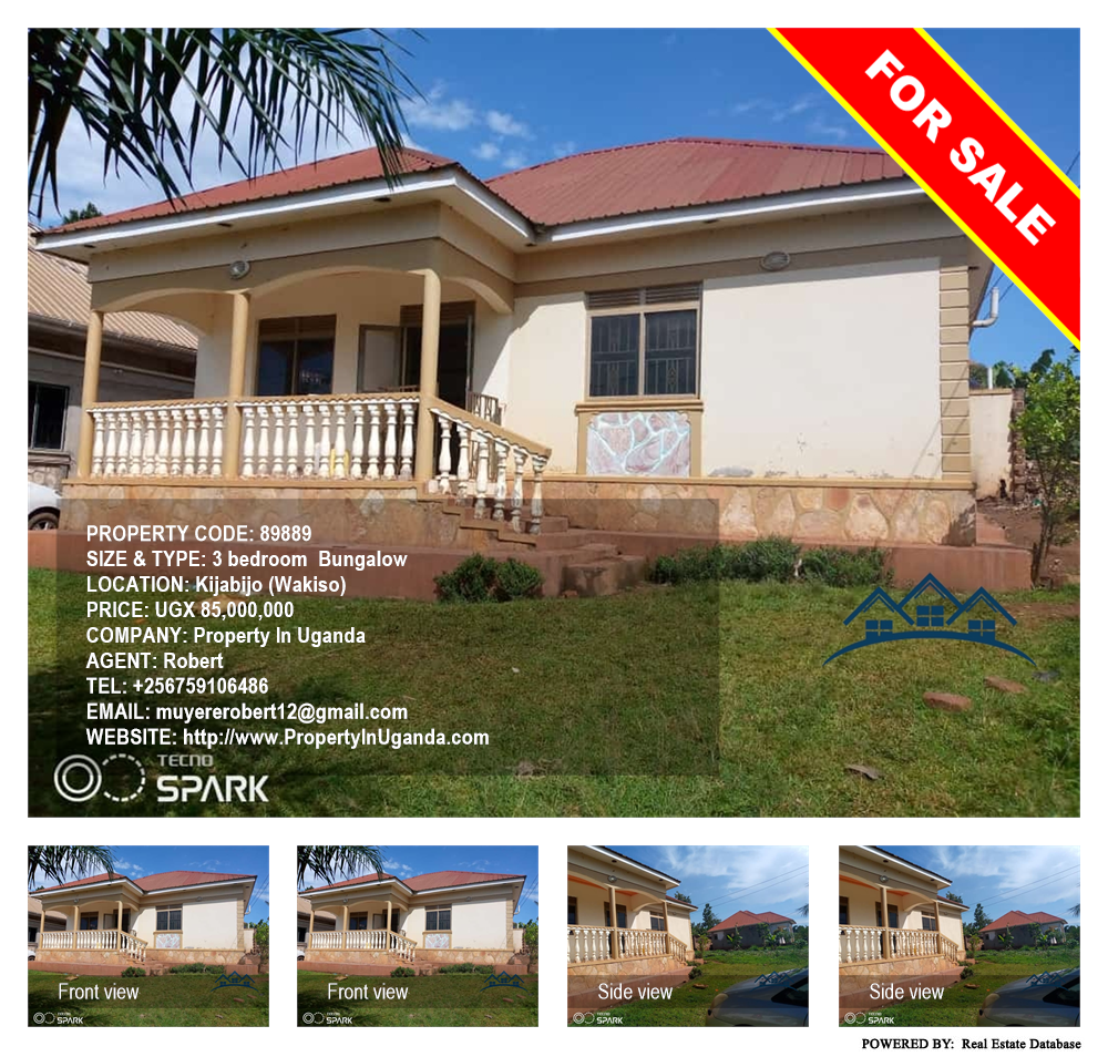 3 bedroom Bungalow  for sale in Kijabijo Wakiso Uganda, code: 89889
