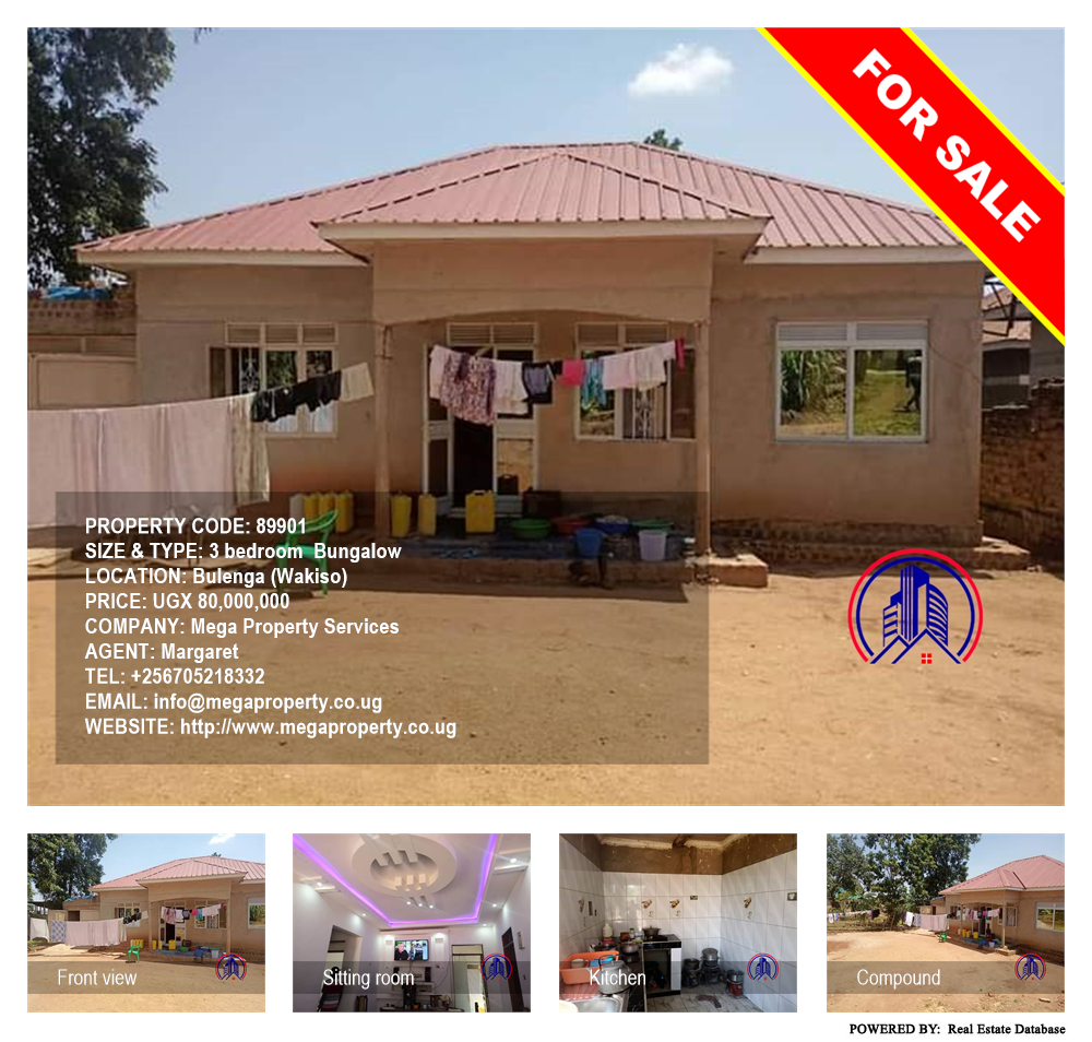 3 bedroom Bungalow  for sale in Bulenga Wakiso Uganda, code: 89901
