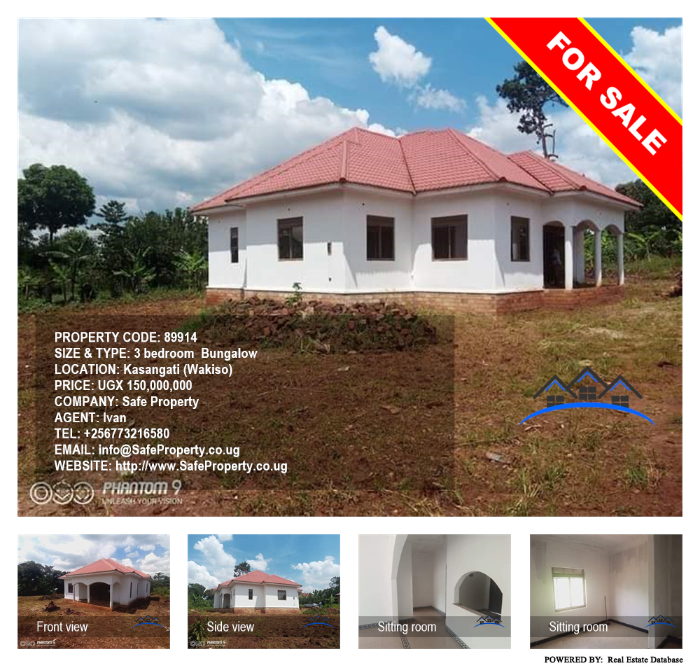 3 bedroom Bungalow  for sale in Kasangati Wakiso Uganda, code: 89914