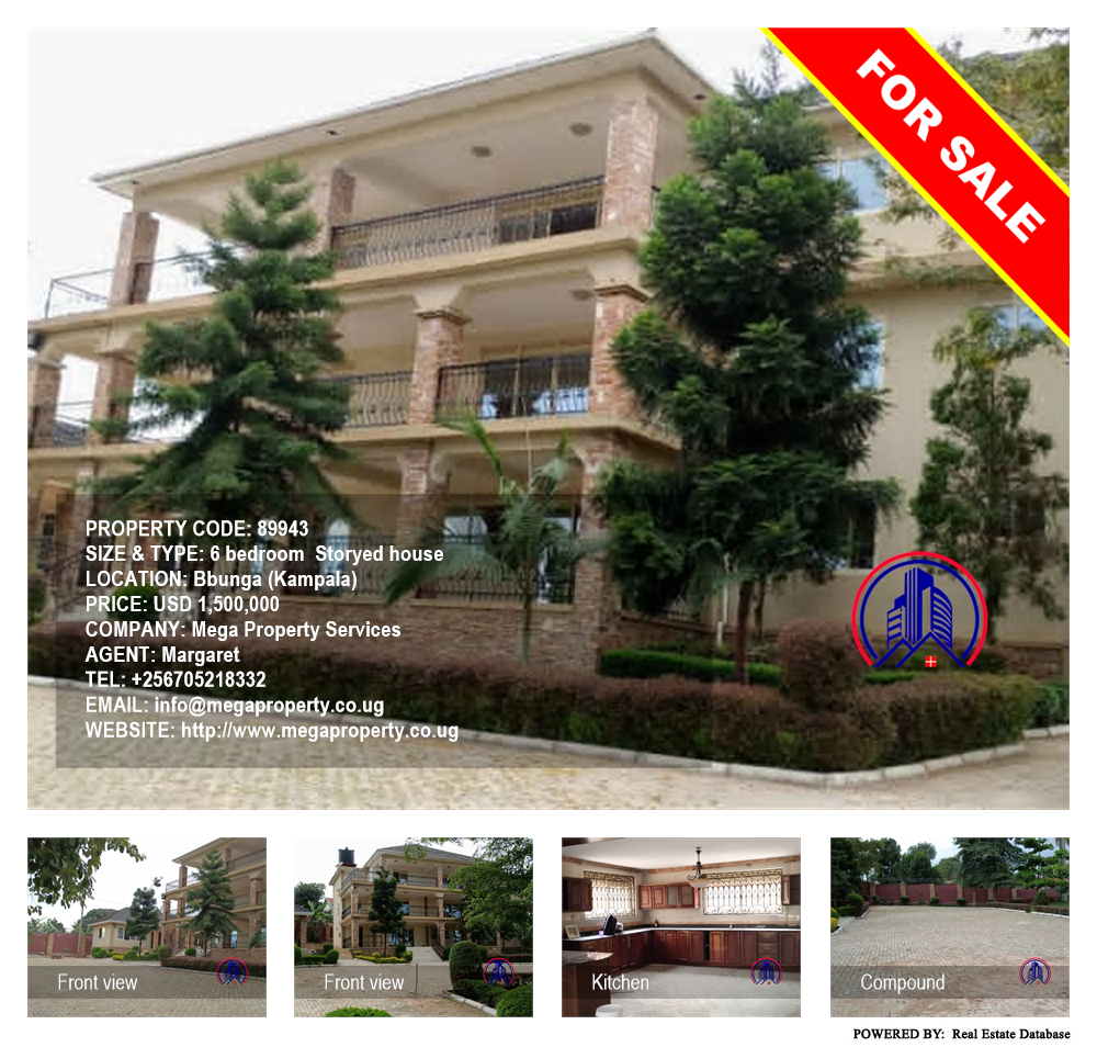 6 bedroom Storeyed house  for sale in Bbunga Kampala Uganda, code: 89943