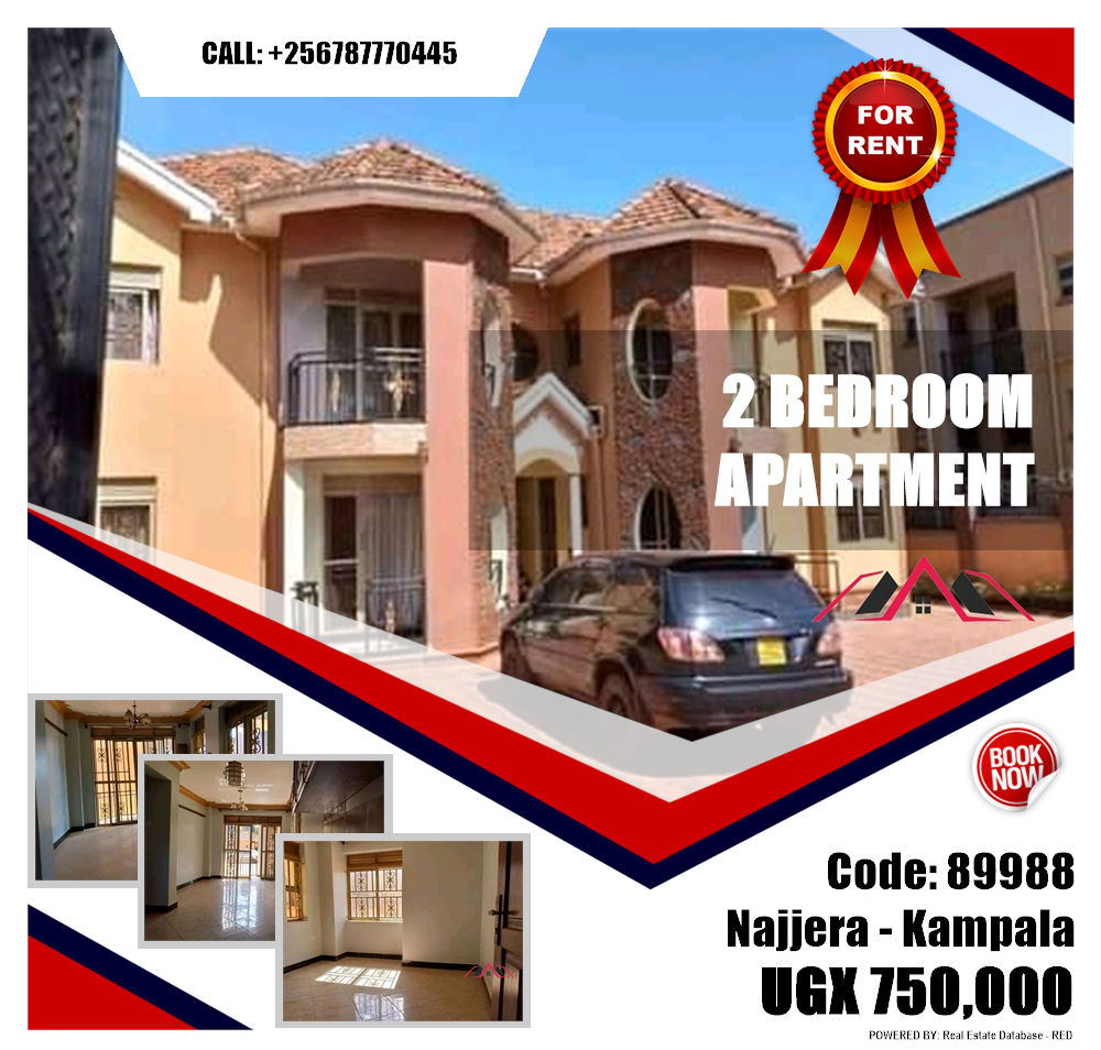 2 bedroom Apartment  for rent in Najjera Kampala Uganda, code: 89988